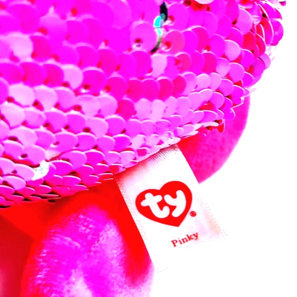 Ty Flippables Pinky the sequined Pink 13" Flamingo Collectible Toy - Picture 11 of 11
